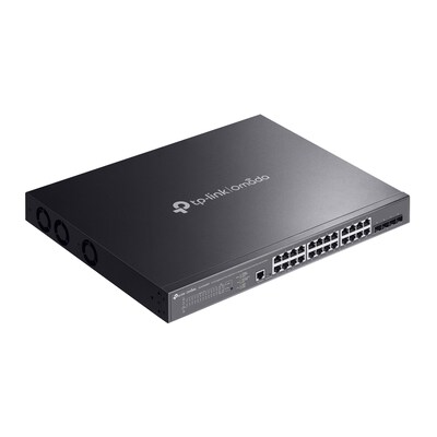 TP-Link Omada 24-Port Gigabit PoE Managed Switch, 10Gbps, Black (SG3428XMPPO)