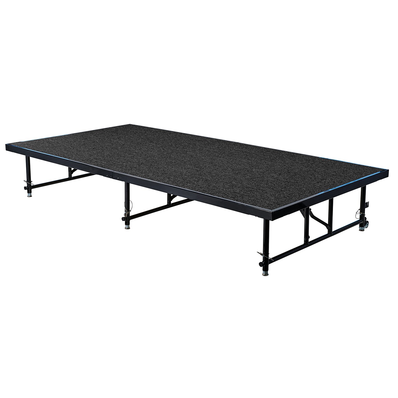 NPS 24 - 32 Height Adjustable Transfix Stage Platform, 4 x 8, Black Carpet (TFXS48962432C10)