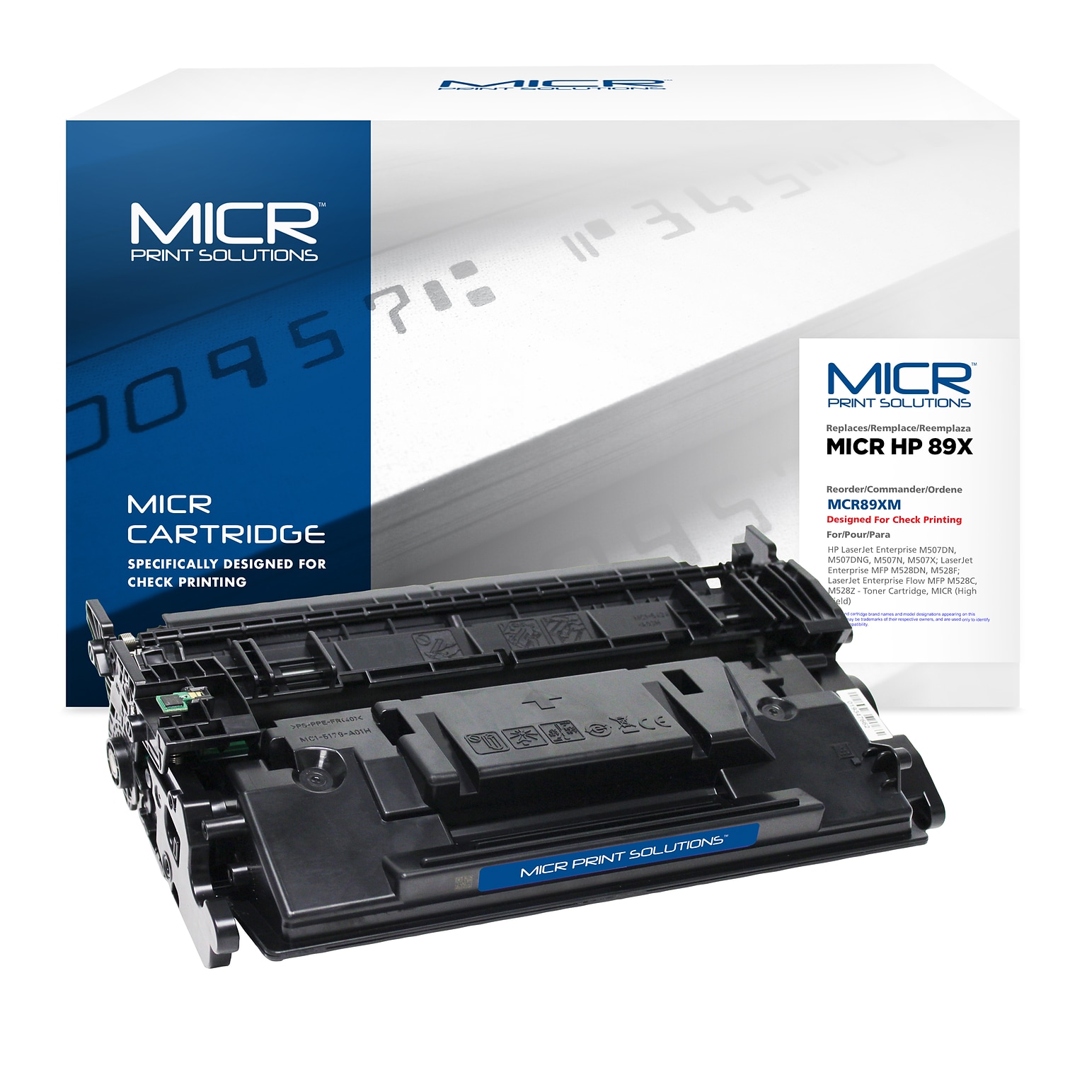 MICR Print Solutions Compatible Black High Yield MICR Toner Cartridge Replacement for HP 89X (CF289X)