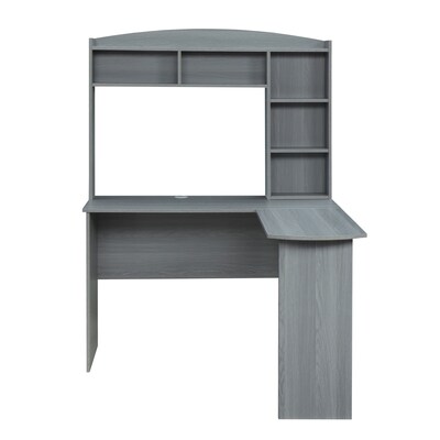 Techni Mobili 47" L-Shaped Desk, Gray (RTA-8410-GRY)