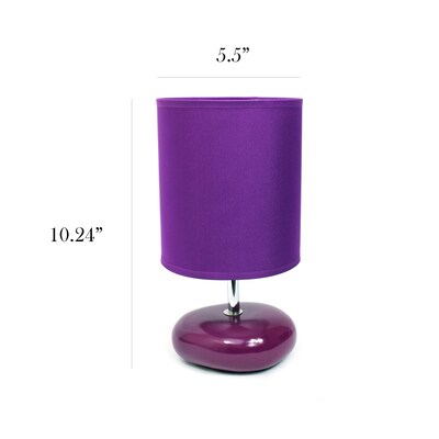 Simple Designs 10.24" LED Table Lamp, Purple (LT2005-PRP-LB)