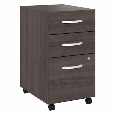 Bush Business Furniture Studio A 3-Drawer Mobile Vertical File Cabinet, Letter/Legal Size, Lockable,