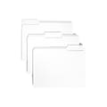 Smead File Folders, 1/3-Cut Tab, Letter Size, White, 100/Box (12843)