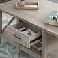 Bush Furniture Key West 47"W x 24"D Coffee Table with Storage, Washed Gray (KWT148WG-03)