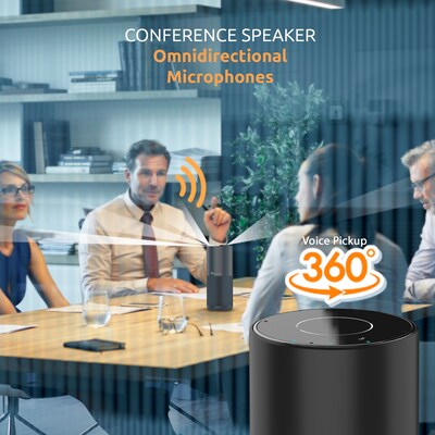 Toucan Connect Conference Bluetooth Speaker, Black (S100)