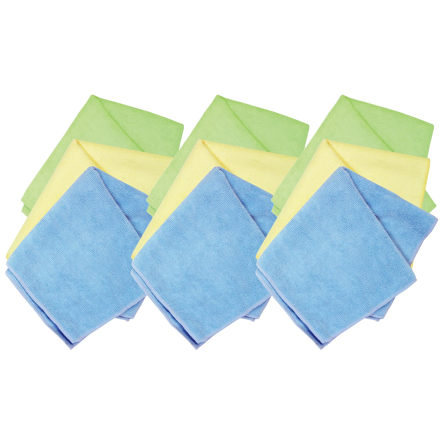 S M Arnold Microfiber Cleaning Towels, 14 x 14, Multicolored, 3/Pack, 3 Packs/Bundle (SMA25853-3)