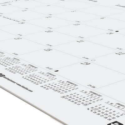 2027 Blueline DoodlePlan 10.875" x 17.75" Monthly Desk Pad Coloring Calendar, Black/White (C2917001-27)