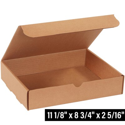 11 1/8 x 8 3/4 x 2 5/16 Literature Mailers, Kraft, 50/Bundle (M1182DK)