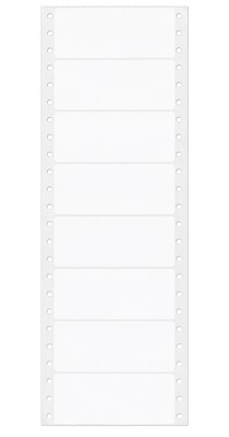 Avery Pin-Fed Continuous Form Computer Labels, 1 7/16" x 3 1/2", White, 1 Label Across, 4 1/4" Carrier, 5,000 Labels/Box (4060)