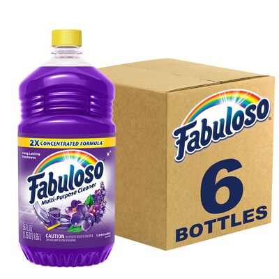 Fabuloso Multi-Purpose Cleaner, Lavender Scent, 56 fl. oz., 6/Carton (153041)