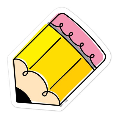 Creative Teaching Press Core Décor Doodle Pencil Designer Cut-Outs, 36/Pack, 3 Packs/Bundle (CTP10678-3)
