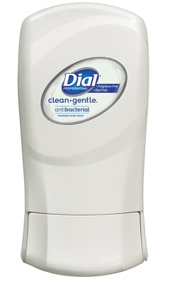 Dial Complete Clean + Gentle Antibacterial FIT Universal Manual Foaming Hand Soap Refill, 40.5 Fl. Oz., 3/Carton (DIA32100)