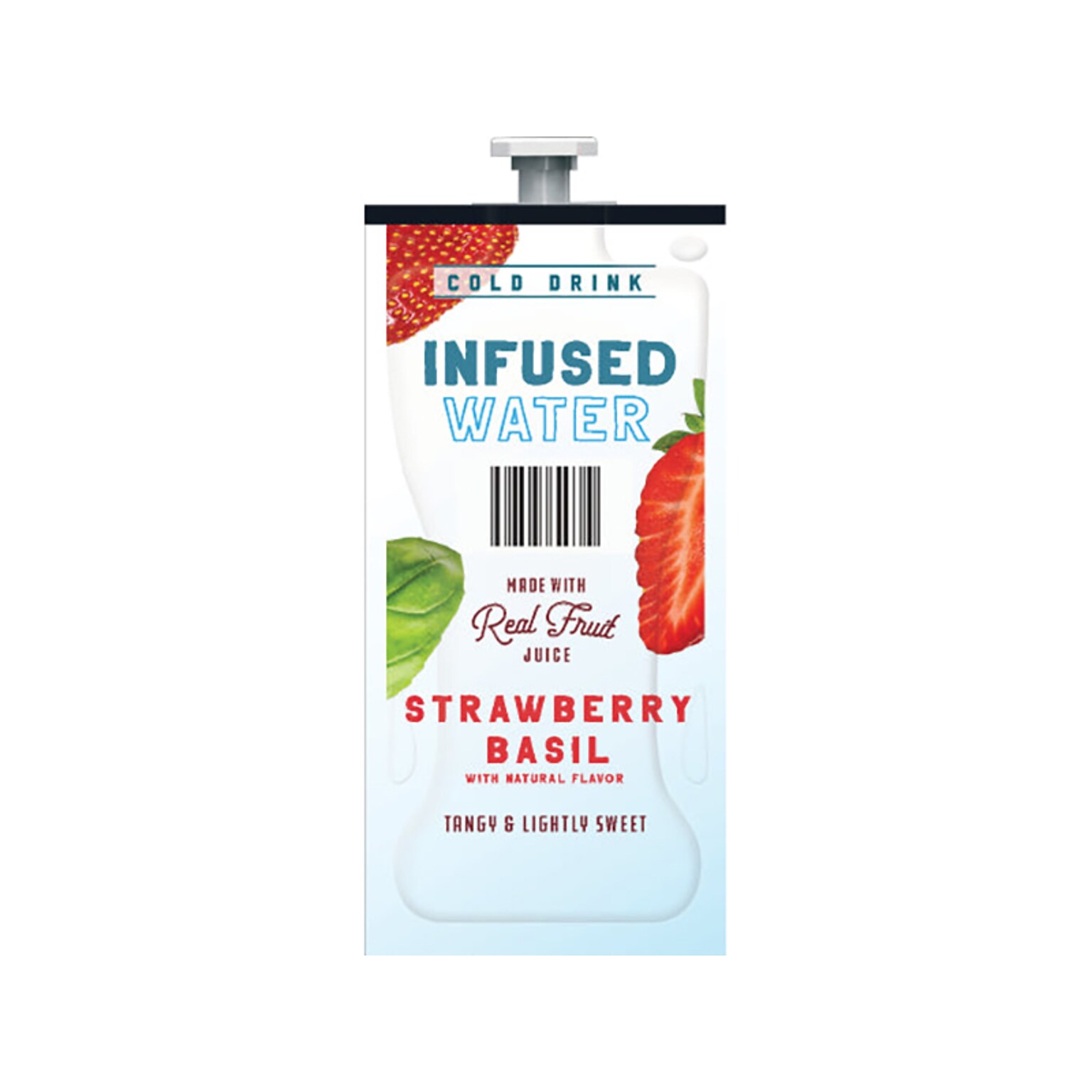 Lavazza Strawberry Basil Infused Water, Flavia Freshpacks, 100/Carton (48053)