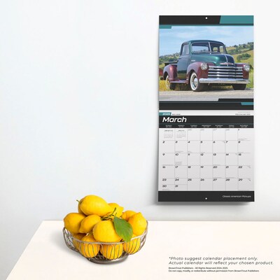 2025 BrownTrout Classic American Pickups 12" x 12" Monthly  Wall Calendar (9781975479886)