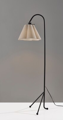 Adesso Kendra 62" Floor Lamp with Empire Shade (9409-01)