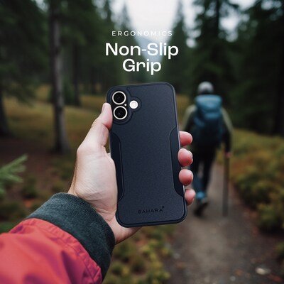 SaharaCase Classic MagSafe Phone Case for iPhone 16 Plus with Screen Protector, Shock Absorbing, Night Sky (CP00662)