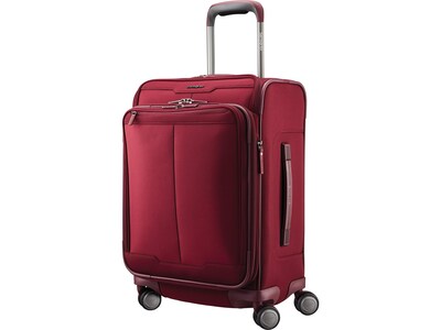 Samsonite Silhouette 17 Polyester Carry-On Spinner Luggage, Merlot (139016-2136)