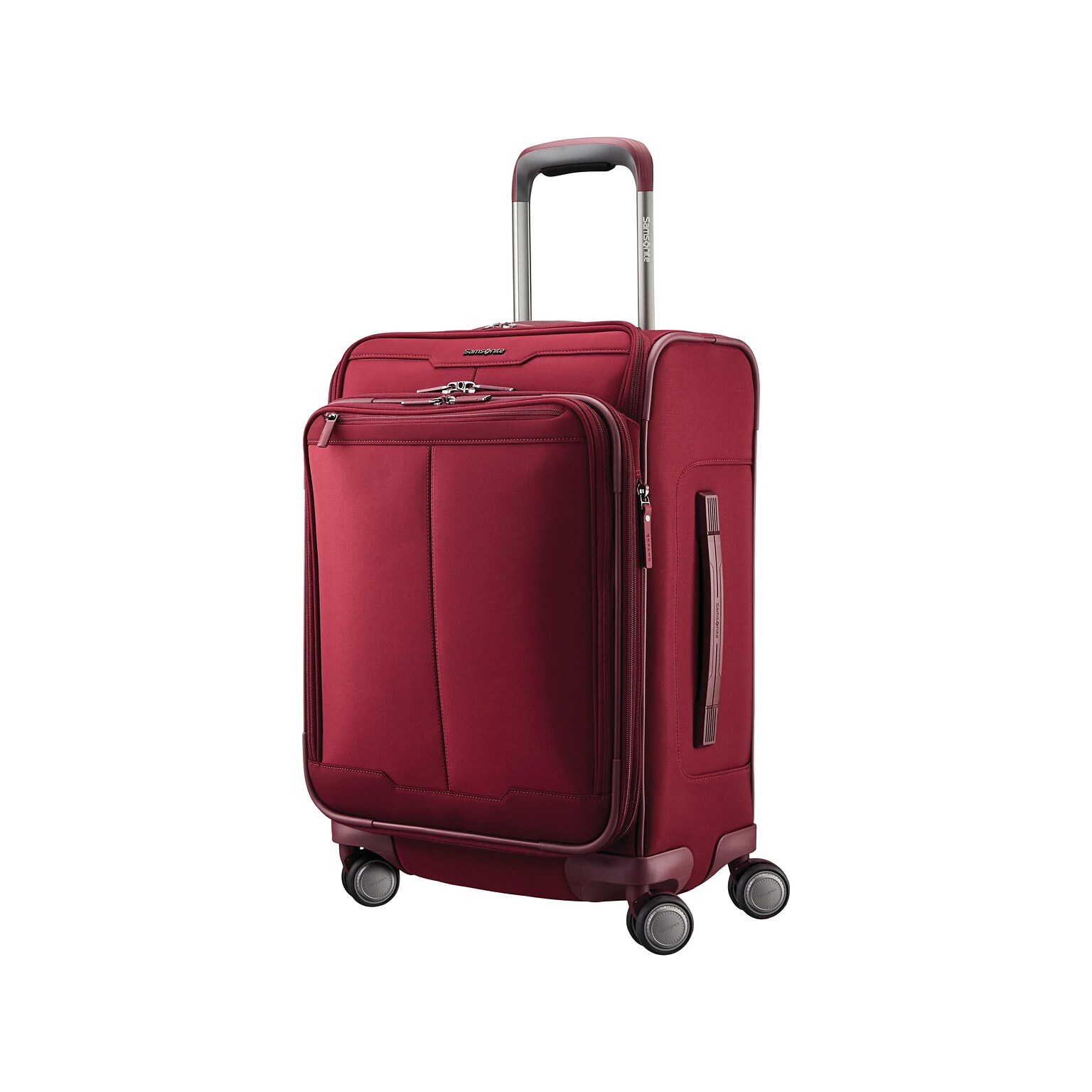 Samsonite Silhouette 17 Polyester Carry-On Spinner Luggage, Merlot (139016-2136)