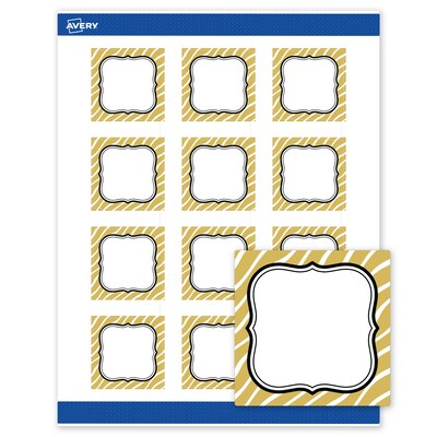 Avery Square Laser/Inkjet Multipurpose Labels, 2 x 2, White, 120/Pack (19479370989)