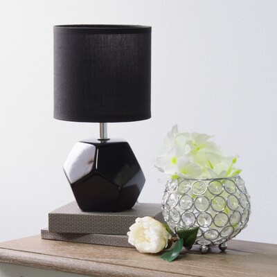 Simple Designs 10.24" LED Table Lamp, Black (LT2065-BLK)