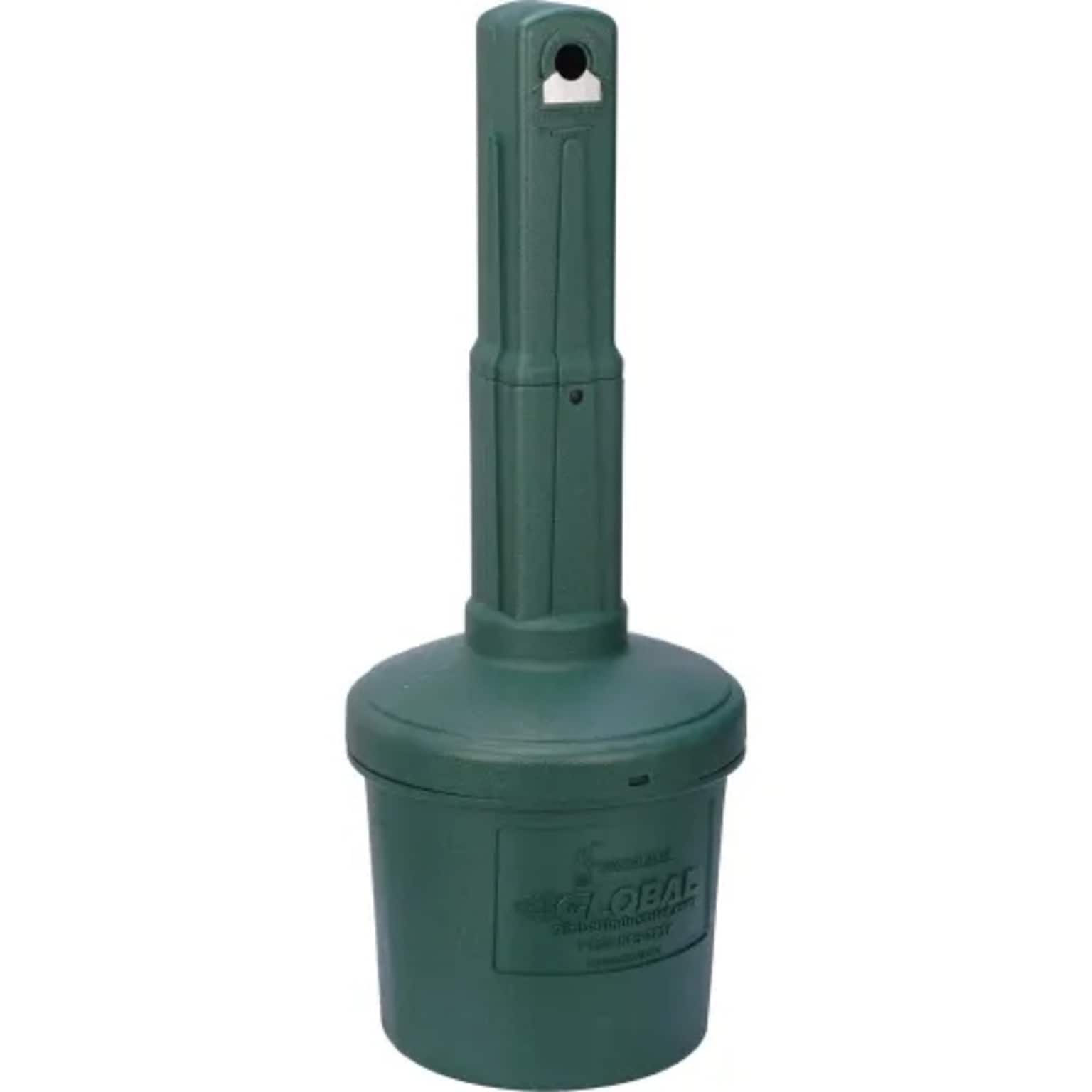 Global Industrial Outdoor Ashtray, 5 Gallon, Green (245133GN)