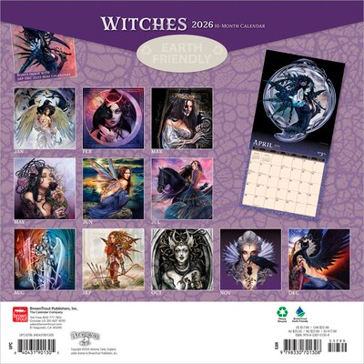 2026 BrownTrout Witches Alchemy 12 x 12 Monthly Wall Calendar (9798330701308)