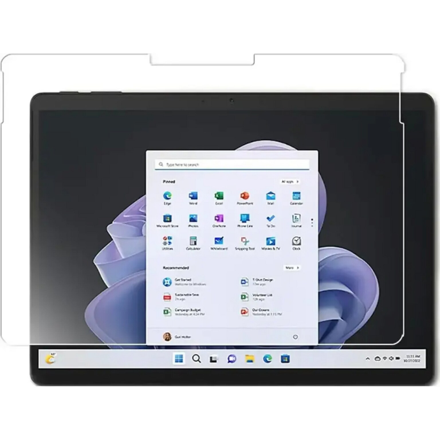 SaharaCase Ultra Strong Tempered Glass Screen Protector for Microsoft Surface Pro 12, Clear, (ZD-T00073)