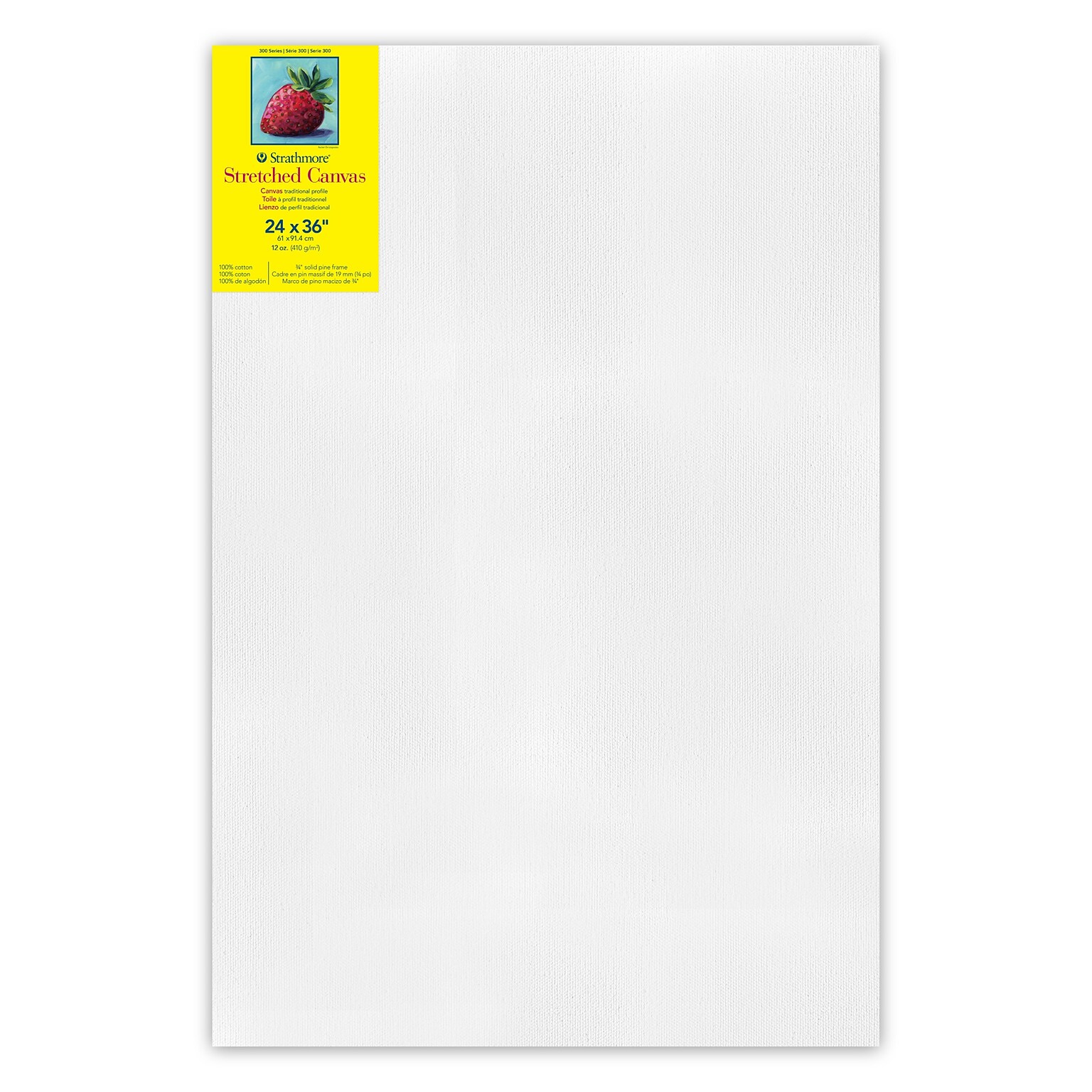 Strathmore 300 Series Primed Traditional Stretched Canvas, 24 x 36 (STT31346)