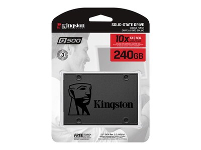 Kingston Q500 240GB 2.5" SATA III Internal Solid State Drive, TLC (SQ500S37/240G)