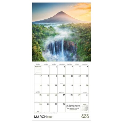 2027 TF Publishing Paths to God 7 x 7 Monthly Wall Calendar, Multicolored (27-2005)