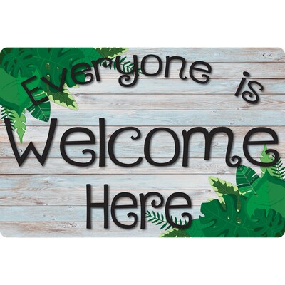 Ashley Smart Poly Computer Mouse Pad, 8 x 10, Everyone is Welcome Here, Beech Wood, Greenery, 6/Pack (ASH12510-6)