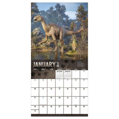 2027 TF Publishing Dinosaurs 12 x 12 Monthly Wall Calendar, Multicolored (27-1139)