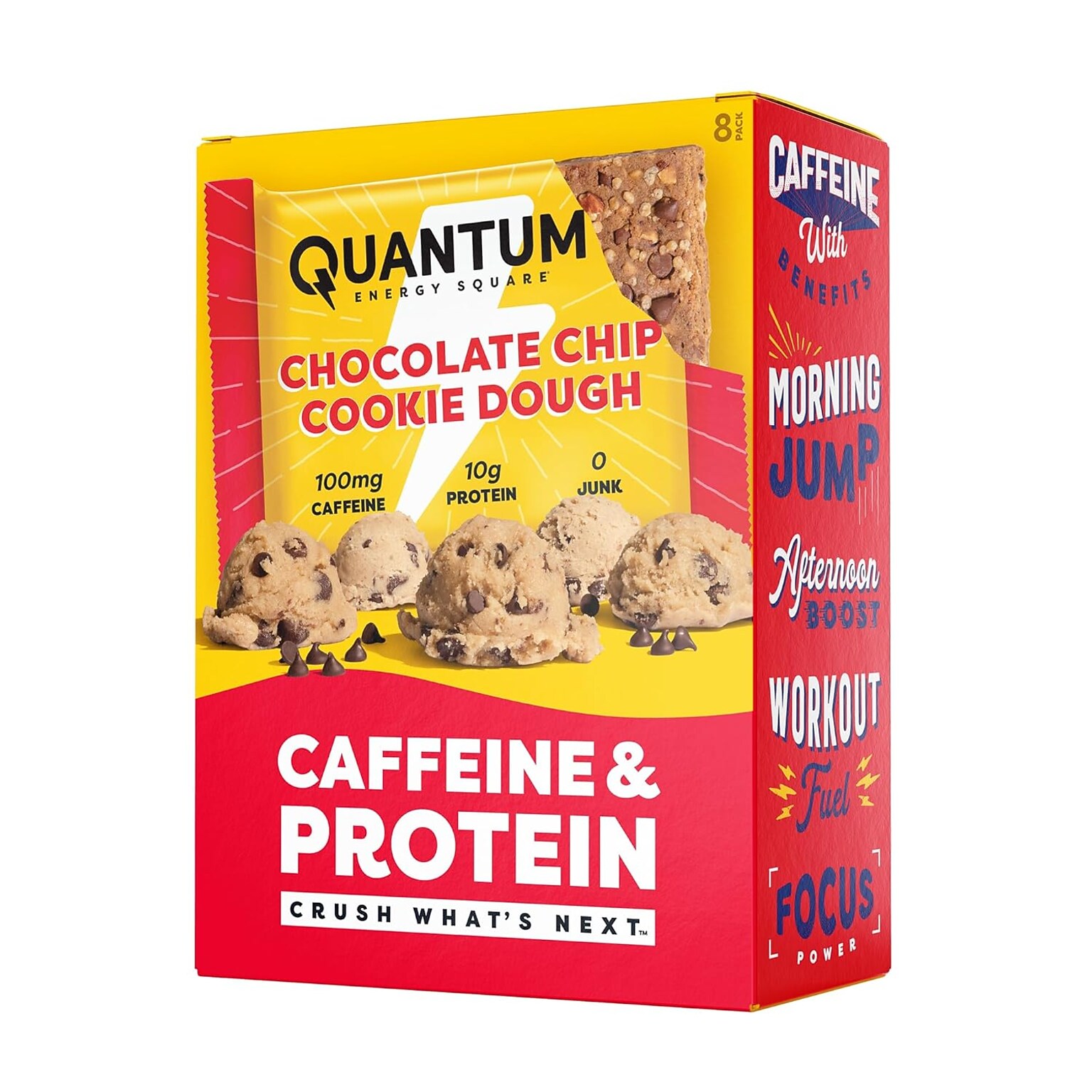 Quantum Chocolate Chip Cookie Dough Energy Squares, 8/Pack (220-02886)