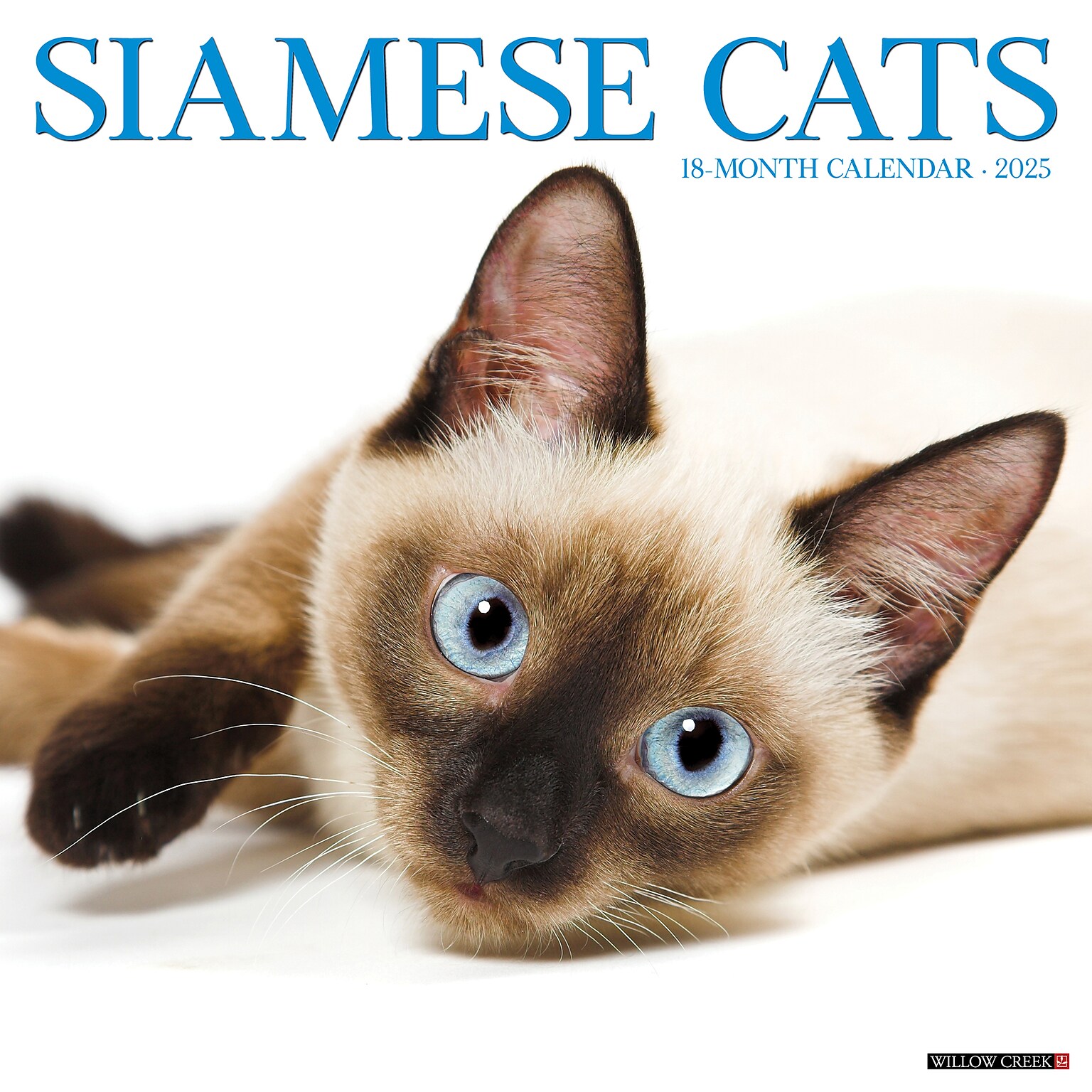2025 Willow Creek Siamese Cats 12 x 12 Monthly Wall Calendar (44889)