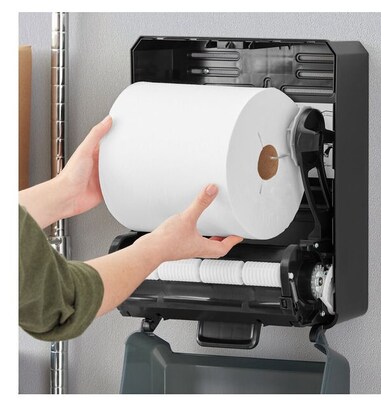 Tork Advanced Hand Towel Roll, Notched, 1-Ply, 8 x 10, White, 6 Rolls/Carton (TRK8031050)