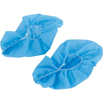 Global Industrial Standard Disposable Shoe Covers, Size 6-11, Blue, 150 Pairs/Case (708197ABL)