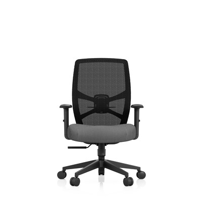 Tempur-Pedic ProTask Mesh/Fabric Swivel Executive Task Chair, Grey (TP-PROTASK-GRY)