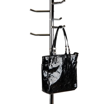 Mind Reader Coat Rack Freestanding  Coat Tree, Silver, Metal (CRMAG-SIL)