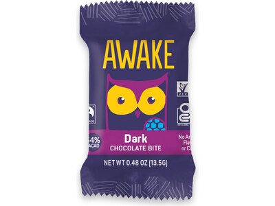Awake Vegan Dark Chocolate Bites, 24 oz., 50 Bites/Box (00458U)