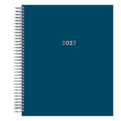 2027 Blue Sky Livewell 7 x 9 Calendar Year Weekly & Monthly Planner, Plastic Cover, Navy (161836)