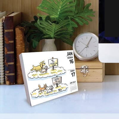 2027 Willow Creek Dog Cartoon-a-Day by Jonny Hawkins 5.4" x 6.2" Day-to-Day Calendar (63422)