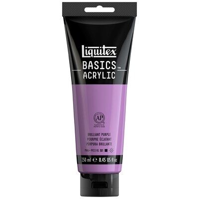 Liquitex BASICS Acrylic Paint Tube, Brilliant Purple, 250 mL (LIQ4385590)