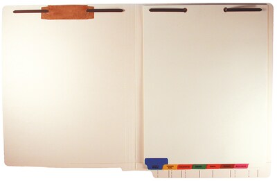 Tabbies Bottom Tab Patient Chart Index Divider Set, 8-Tab, Ivory, 40/Box (54500)