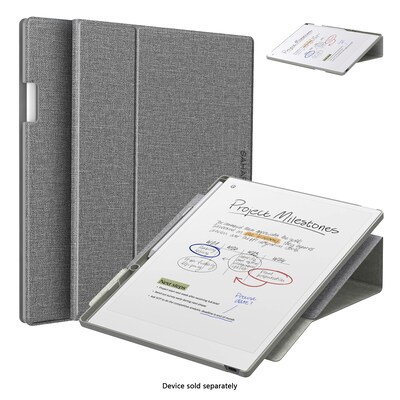 SaharaCase Venture Series Bi-Fold Folio Case for reMarkable Paper Pro, Gray (TB00430)