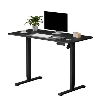 FlexiSpot FQ2 48W Electric Rectangular Adjustable Standing Desk, Black (FQ2B-1260)