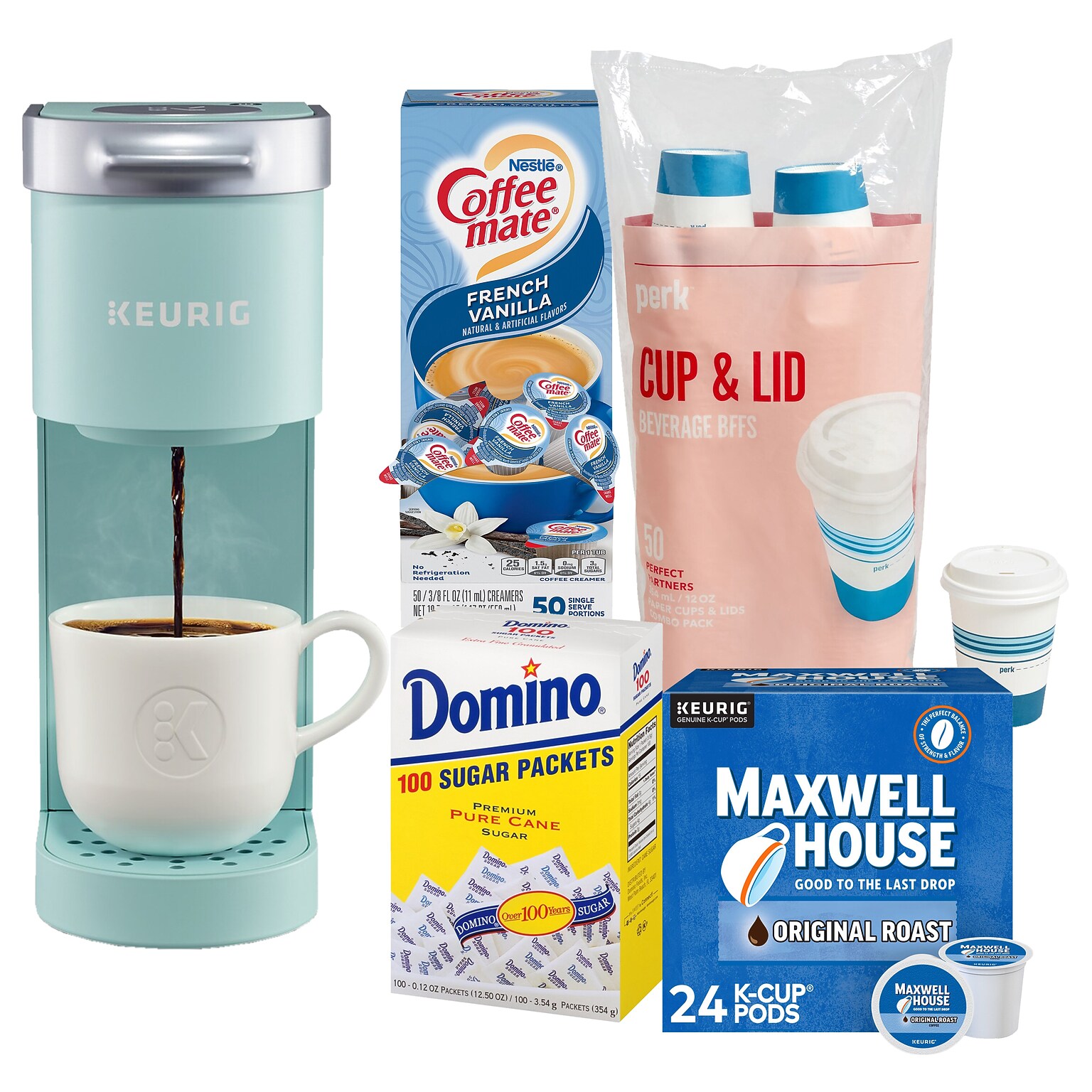 Keurig K-Mini® Single Serve Coffee Maker + Free Breakroom Supplies Bundle