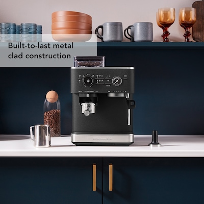 KitchenAid Pump/Automatic Espresso Machine, Cast Iron Black (KES6551BK)