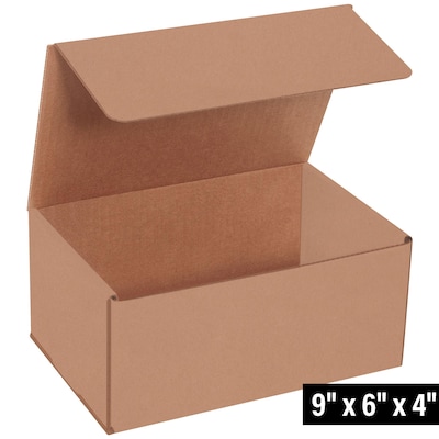 Corrugated Mailers, 9" x 6" x 4", Kraft, 50/Bundle (MLR964K)