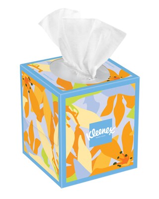 Kleenex Boutique Lotion Facial Tissue, 3-Ply, 60 Sheets/Box, 27/Carton (54271)