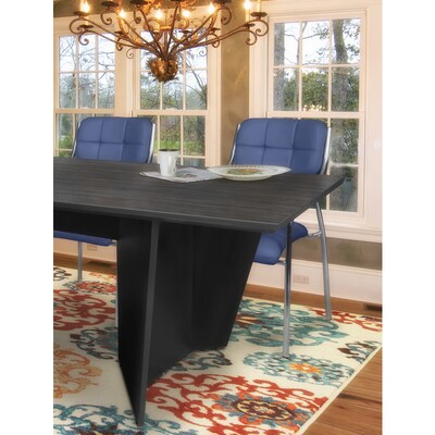 Regency Array 120W x 48D Conference Table with Grommet, Ash Grey/Black (ACT12048AGBK)